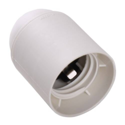 Fatning E27 hvid plastik