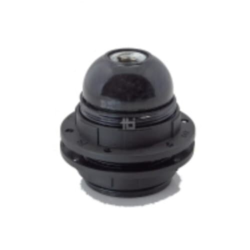 Fatning E27 i sort med omløbere