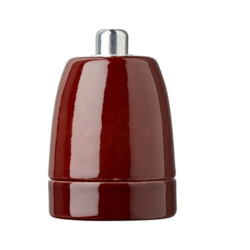 Brun porcelænsfatning i E27