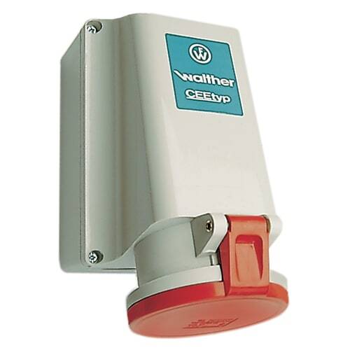 CEE Udvendigt vægudtag 63A 5P IP44 på underlag