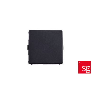 Blændæksel Kooksgrå 1 modul