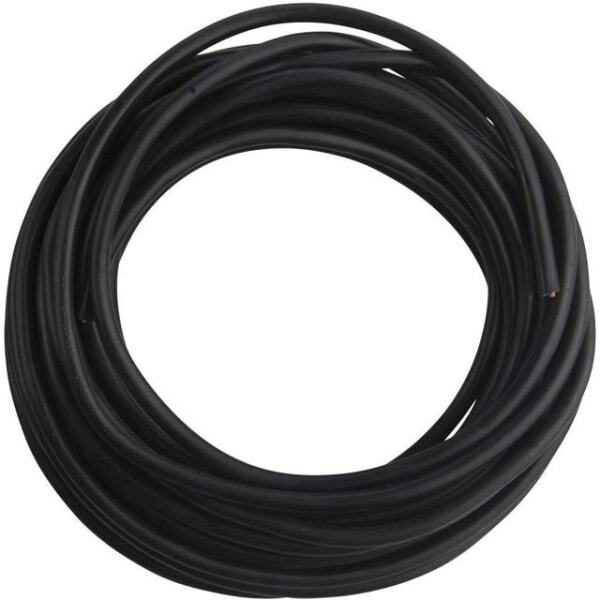 Sort lampeledning med 2 leder