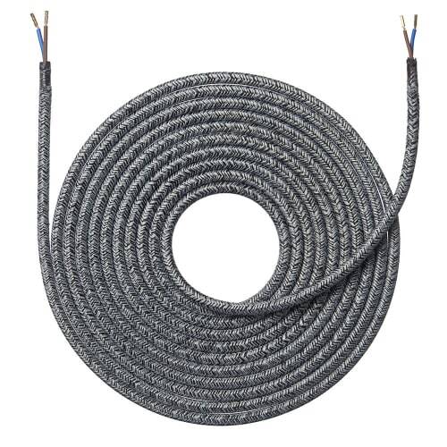 Stofledning i meleret grå