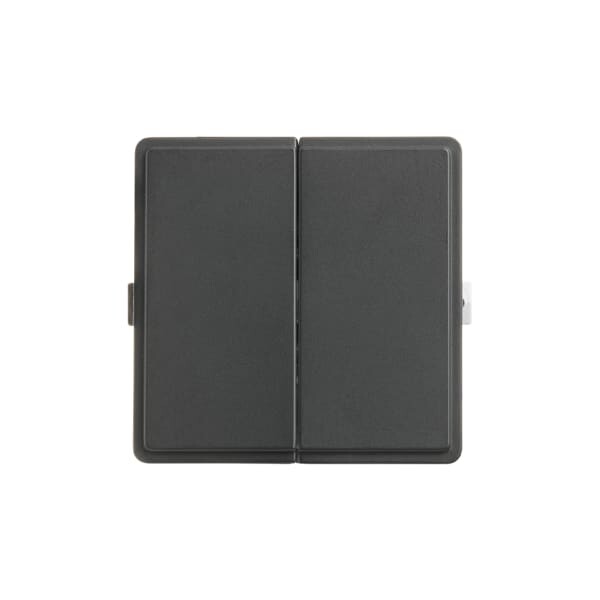 Krone afbryder - Dobbelt afbryder i Koksgrå