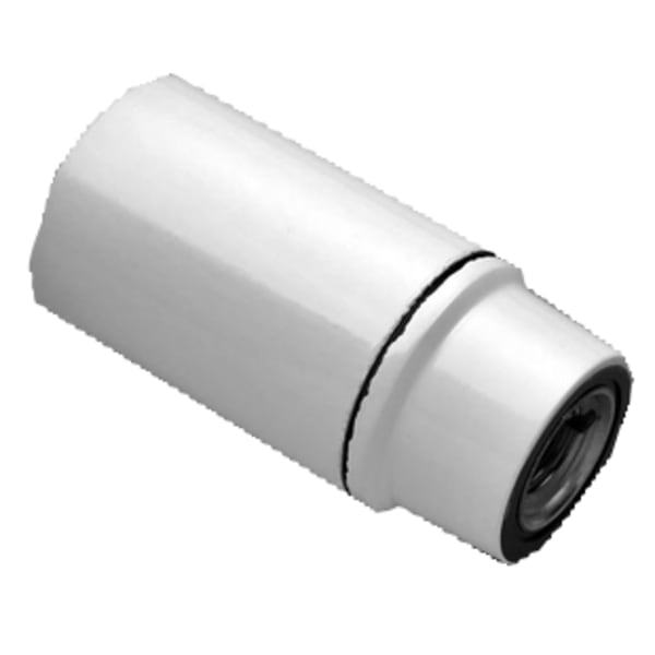 Glat E14 fatning i hvid