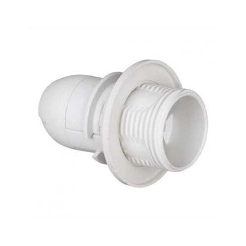 Hvid E14 fatning med omløbere