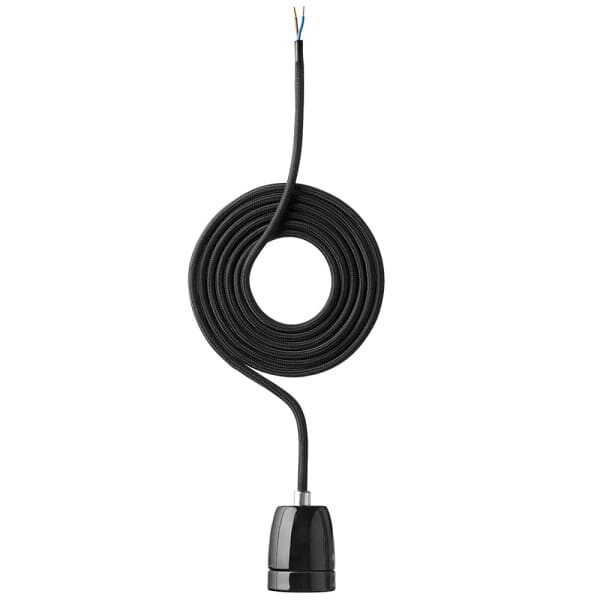 Fatningssæt P7 E27 Keramik sort