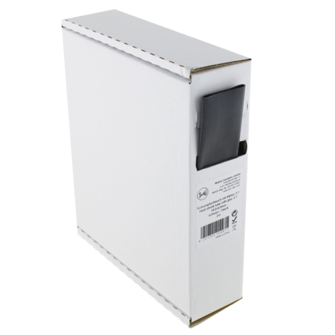 Krympeflex 19-6mm sort med lim