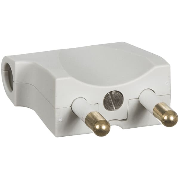 Vikel stikprop flad i lysegrå