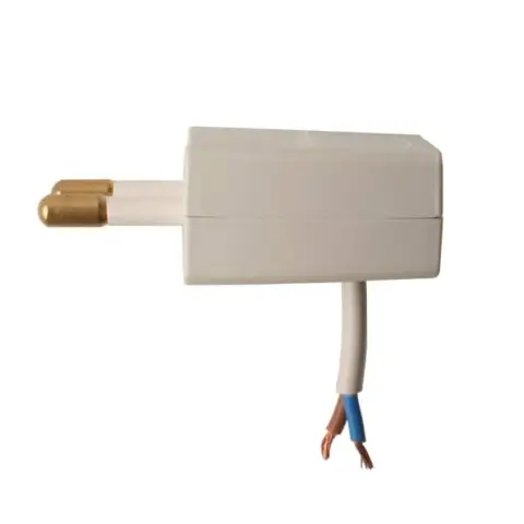 Lodret vinklet stikprop i Lysegrå