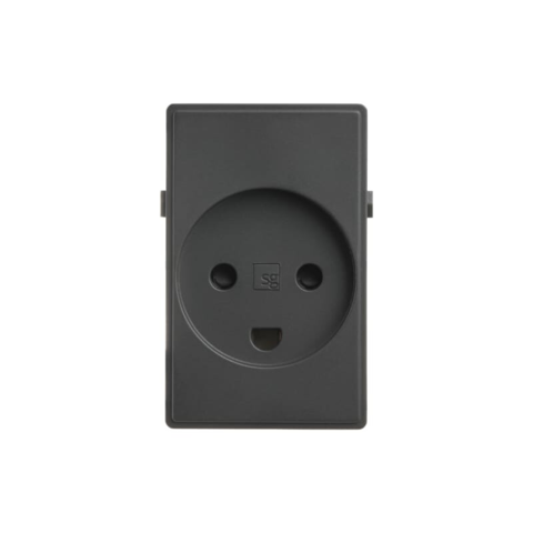 Stikkontakter uden afbryder, med jord - 1,5m - antracit