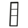 Design ramme 63 - 3,5 modul koksgrå