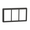 Design ramme 63 - 3x1,5 modul Koksgrå