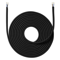 Stofledning 4 meter - Sort