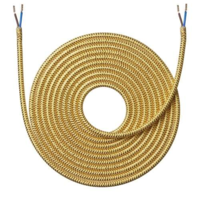 Stofledning 4 meter - Shiny Guld