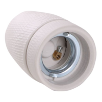 Fatning E27 Hvid Rå Porcelæn